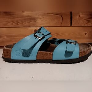 Birkenstock Birkis Blue Sandals Womens 37
